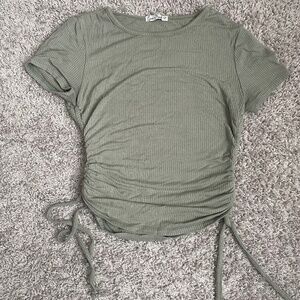 Sage Green Ribbed Top